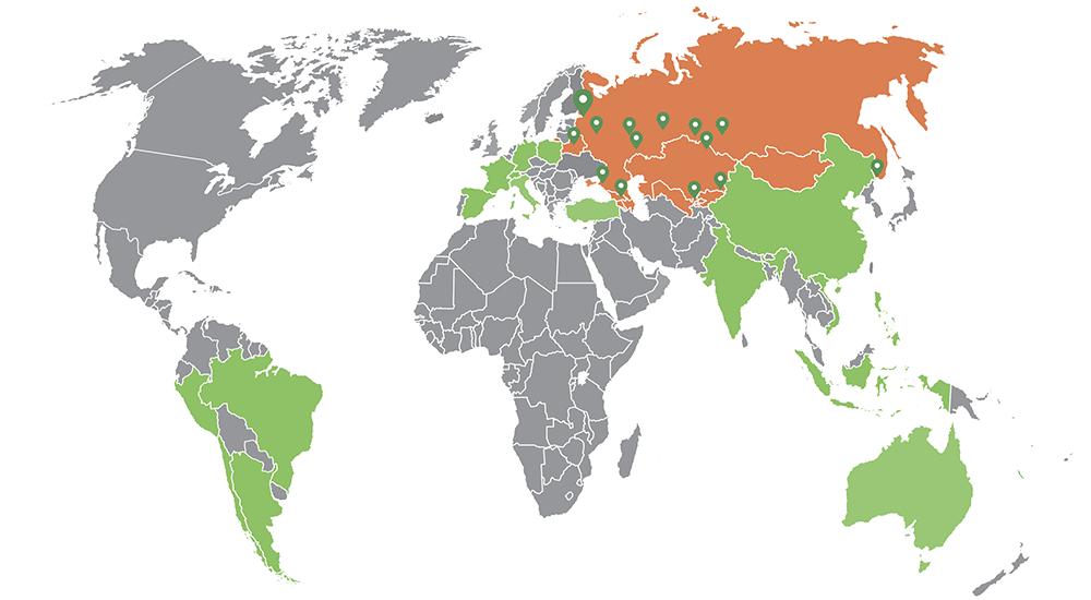 Карта Союзоптторг