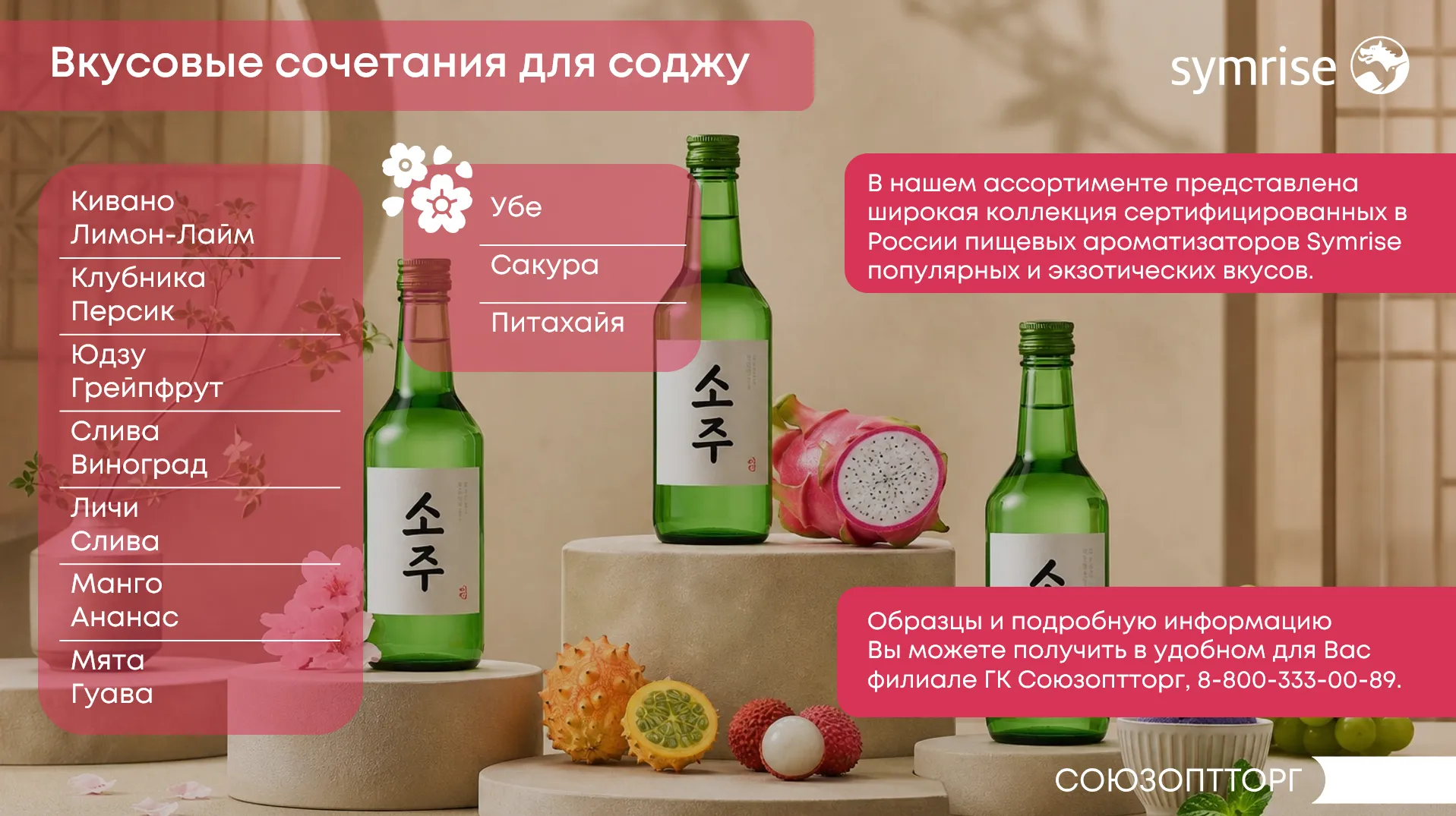 Новинки вкусов для соджу