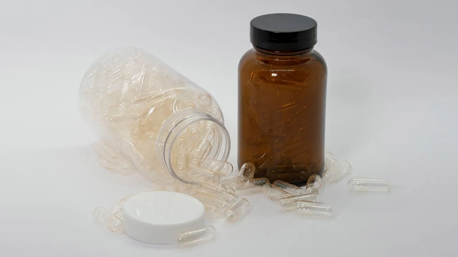 Капсулы твёрдые желатиновые прозрачные