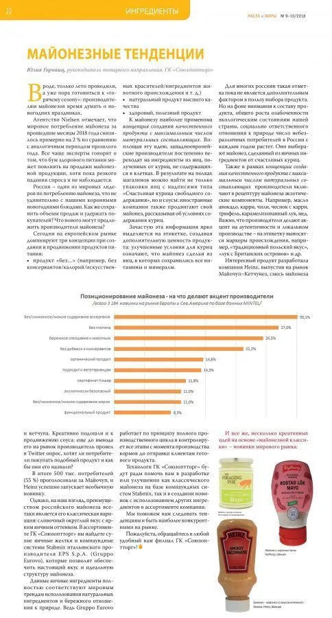 Майонезные тенденции