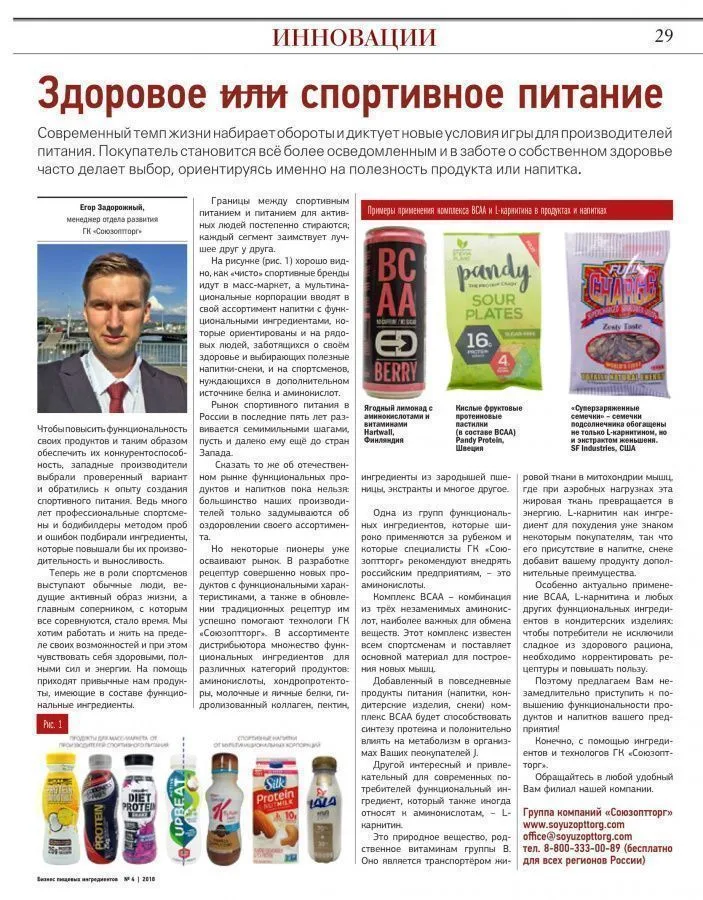 Здоровое спортивное питание