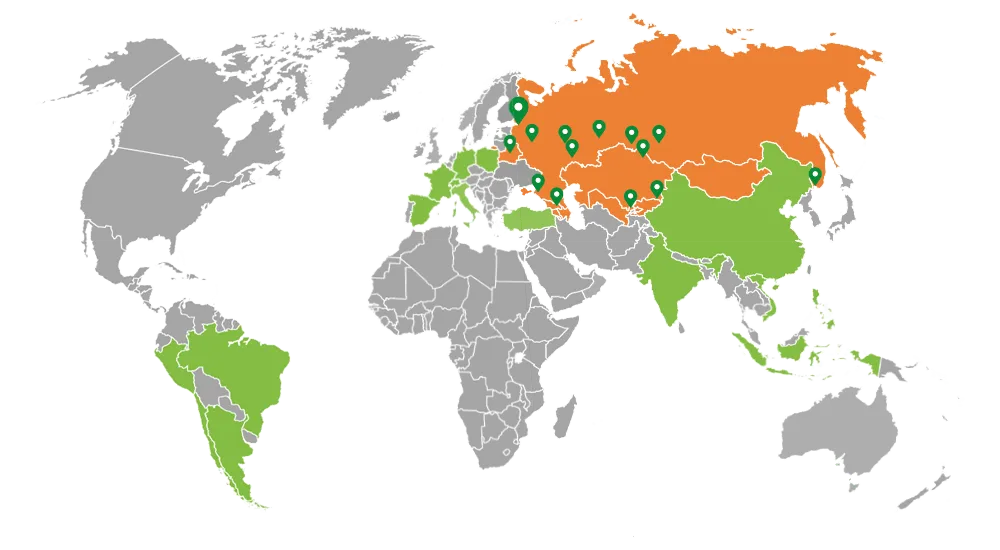 Карта Союзоптторг